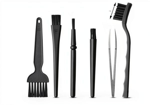 ELANE Anti Static Brushes Plastic Handle Nylon Kit-1