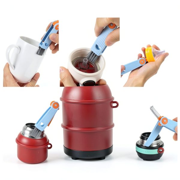 Ouligay Tube Cleaning Brush 3-in-1 Nylon Stainless Steel-1