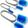 EVOULTES Drain Clean Brush Set Nylon Bristles Metal Handle-0