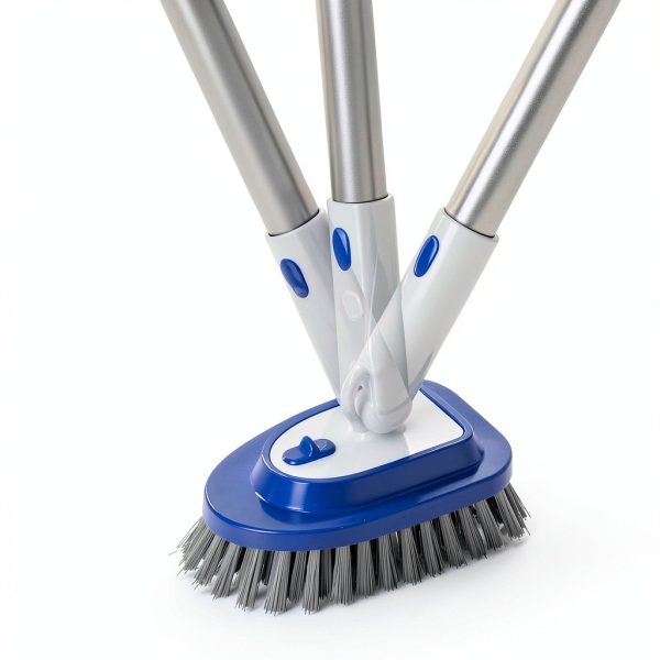 Conliwell Tub Brush Stainless Steel Handle Hard Bristle-1