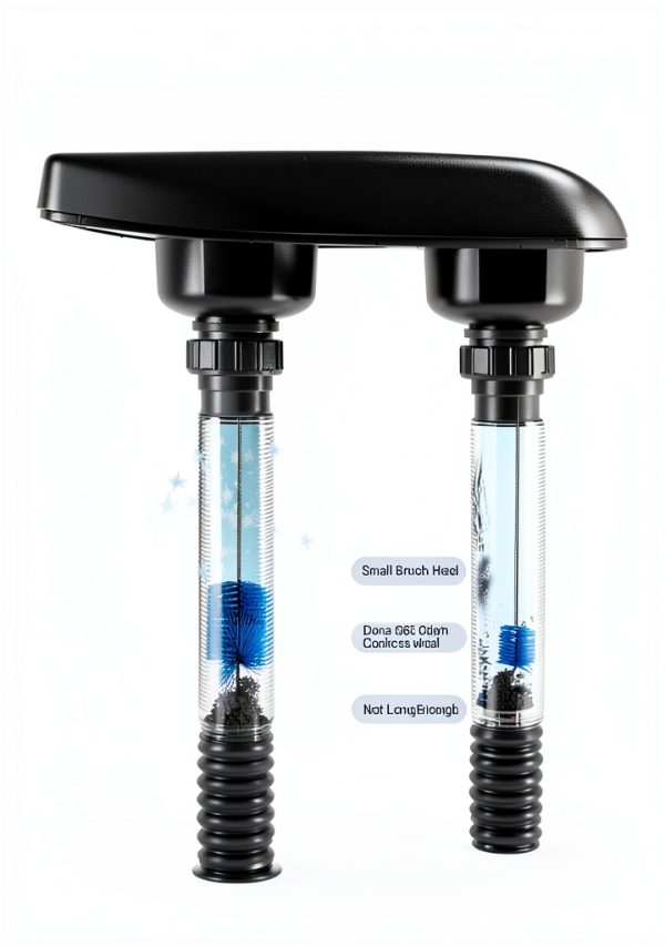 EVOULTES Drain Clean Brush Set Nylon Bristles Metal Handle-2