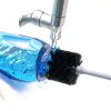 MOSOLAN Bottle Brush Long Handle Rubber Grip Black Blue-7