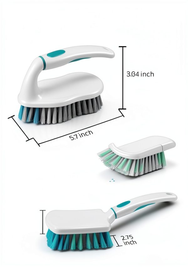 Brush Family Scrub Brushes Set Heavy Duty Stiff Bristles-1