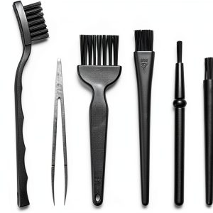 ELANE Anti Static Brushes Plastic Handle Nylon Kit-0