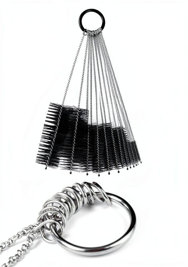 MOSOLAN Nylon Tube Brushes Flexible Stainless Steel Handle-4