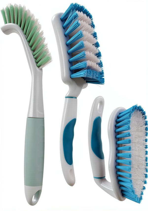 Brush Family Scrub Brushes Set Heavy Duty Stiff Bristles-0