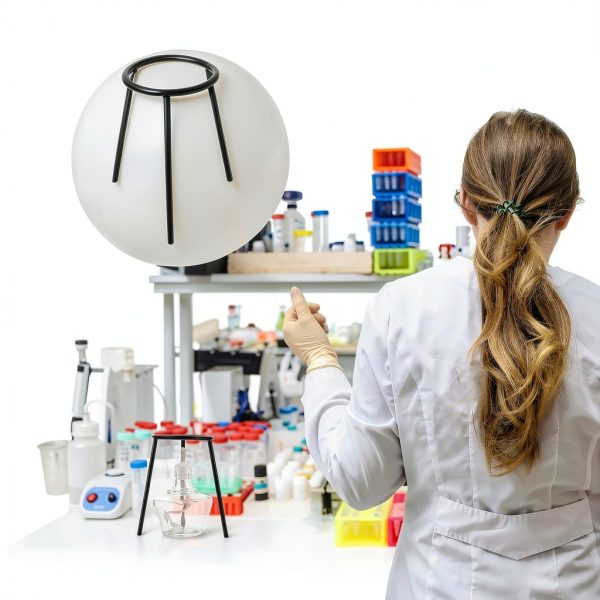 Iron Lab Bunsen Burner Tripod Stand Heat Resistant Design-4