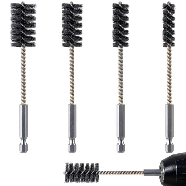 Hicarer Stainless Steel Drill Brushes Rust Removal Set-0