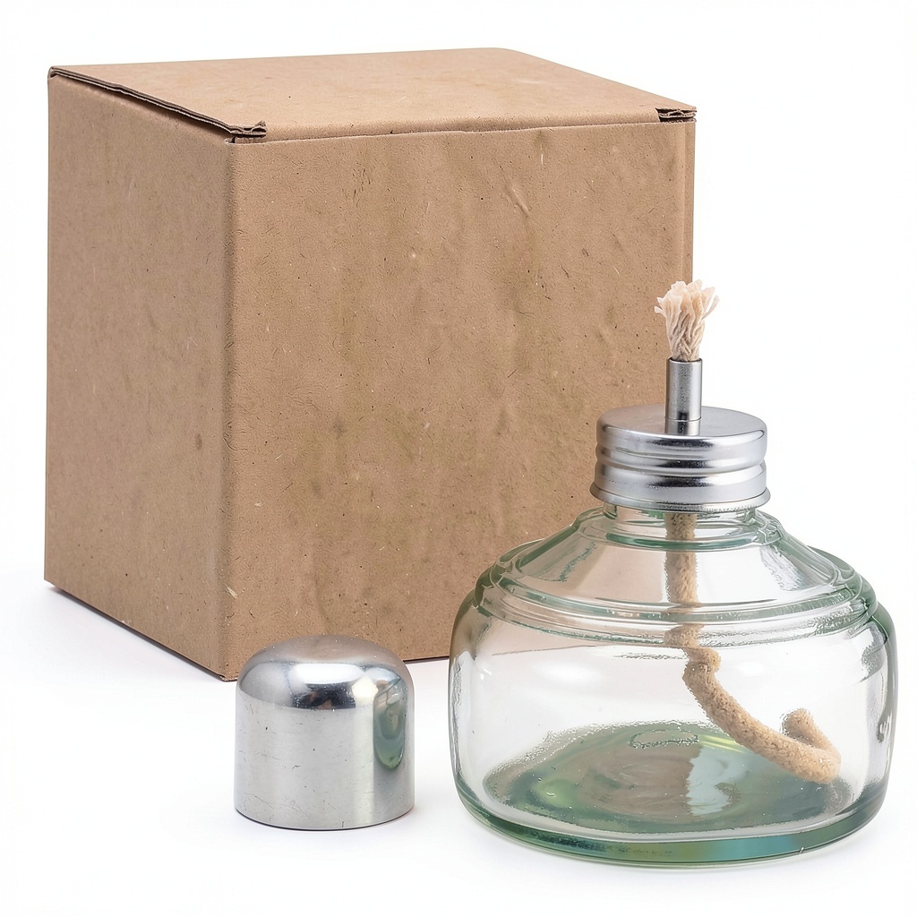 Alpha Dental glass alcohol burner on a lab bench