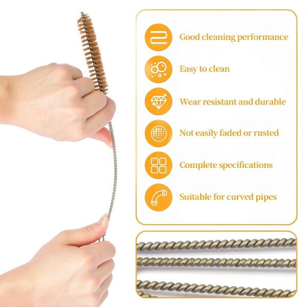 Pretwad Brass Tube Cleaning Brushes Stainless Steel Nylon-2