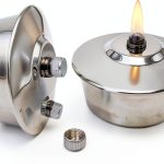 VISION TEK MED Alcohol Lamp Stainless Steel Lab Burner-0