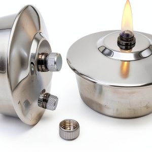 VISION TEK MED Alcohol Lamp Stainless Steel Lab Burner-0