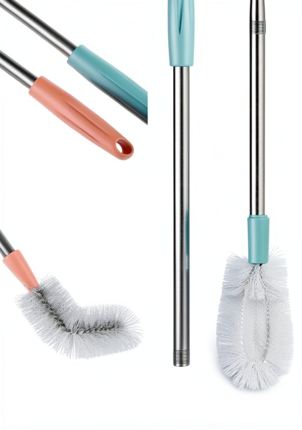 DOMUEN Water Bottle Cleaning Brush Nylon Bristles Stainless-2