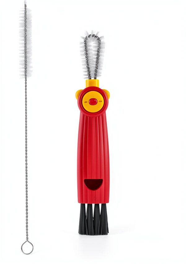 Ouligay Tube Cleaning Brush 3-in-1 Nylon Stainless Steel-3