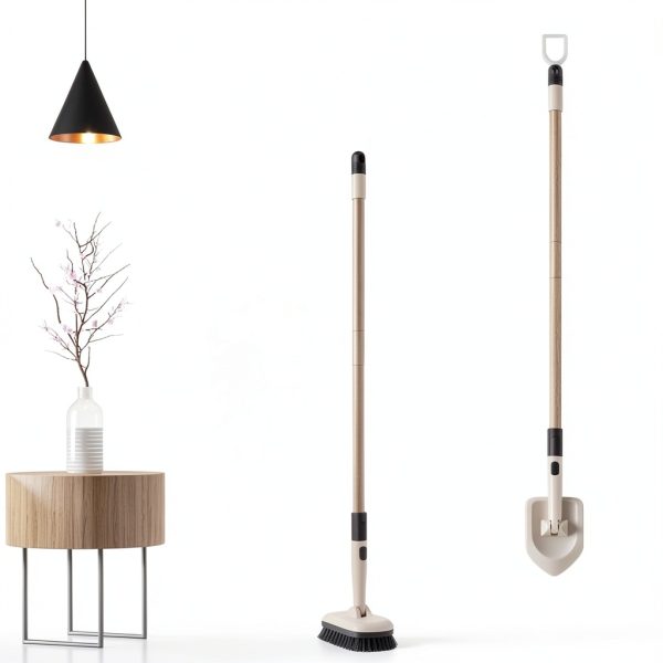 Eyliden Tub Tile Scrubber Brush Long Handle Steel Floor-5