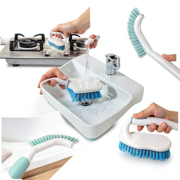 Brush Family Scrub Brushes Set Heavy Duty Stiff Bristles-5