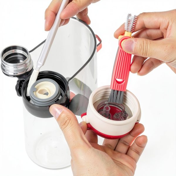 Ouligay Tube Cleaning Brush 3-in-1 Nylon Stainless Steel-2