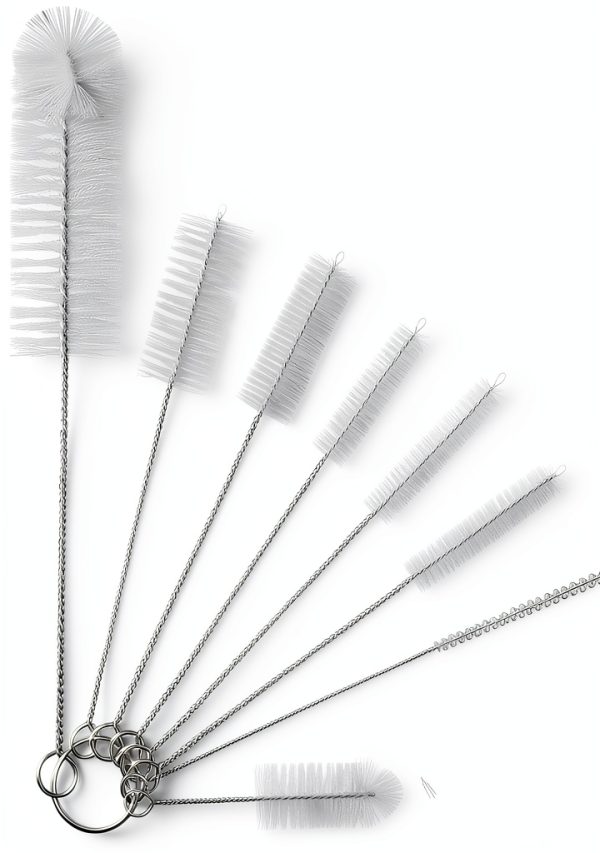 Yolaist Tube Cleaning Brushes Nylon Bristles Stainless Steel-0
