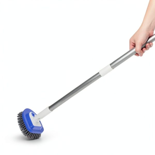 Conliwell Tub Brush Stainless Steel Handle Hard Bristle-4
