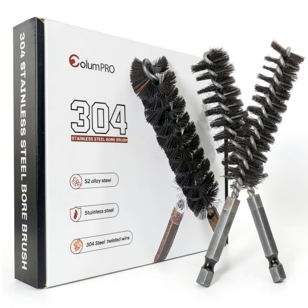 ColumPRO Stainless Steel Bore Brush Drill Attachment 6 Sizes-4