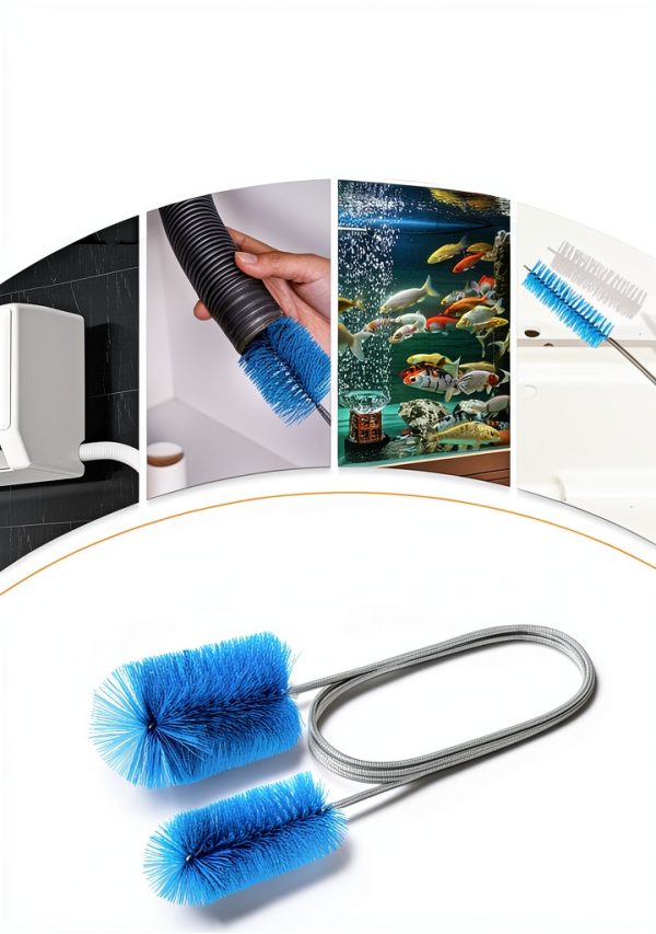 EVOULTES Drain Clean Brush Set Nylon Bristles Metal Handle-6