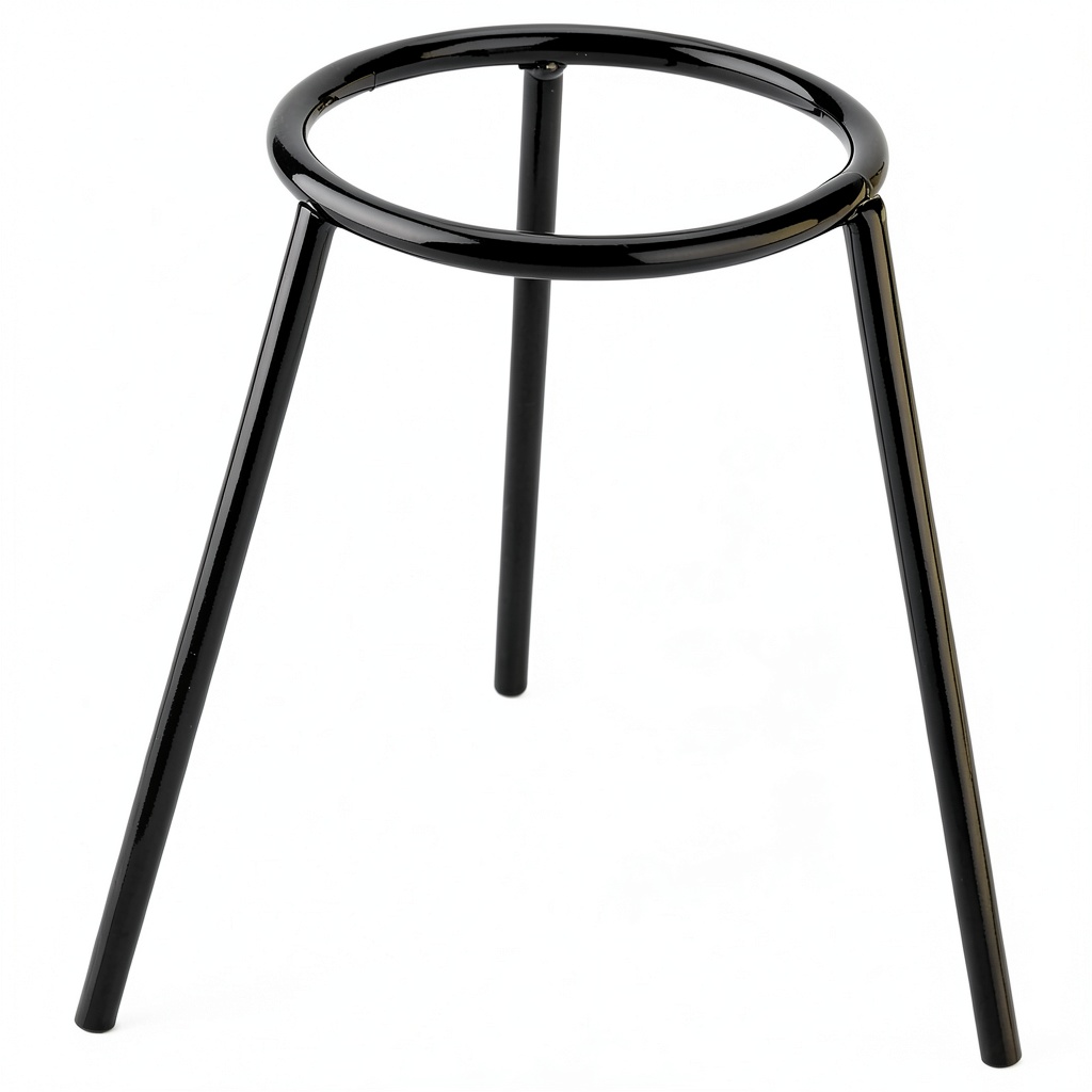 Black Lab Bunsen Burner Tripod Stand in use