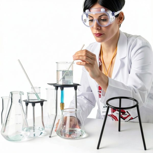 Black Lab Bunsen Burner Tripod Stand Steel Material-1