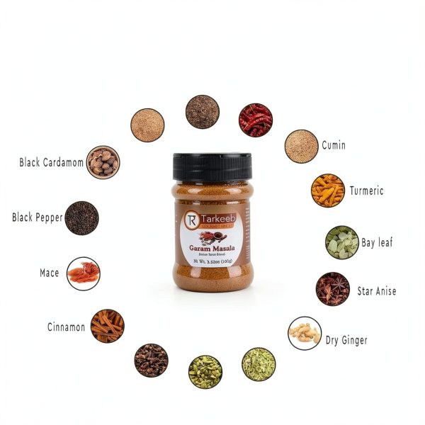 Tarkeeb Garam Masala Powder 100% Natural 3.52oz Shaker Jar-3