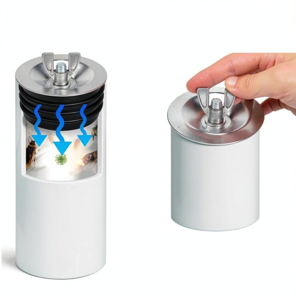 ZORZA 3 Inch Metal Test Plug with Galvanized Screw and Rubber Seal-2