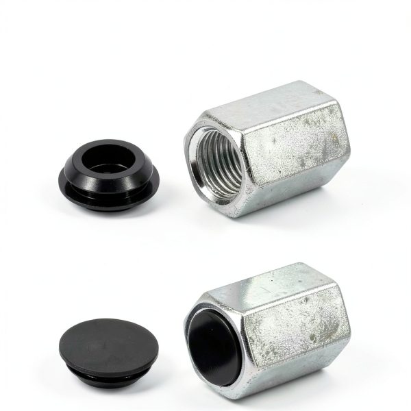 8mm Silicone Round Snap 30pcs Locking Furniture Hole Plug Cap Black-3