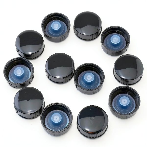 Poly Seal Screw Cap DGZZI 12PCS 28mm PP Resin Cover for Chemicals-0