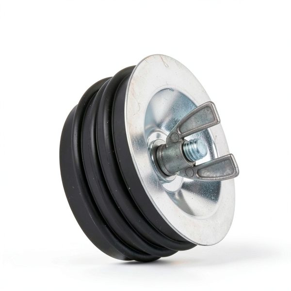 ZORZA 3 Inch Metal Test Plug with Galvanized Screw and Rubber Seal-3