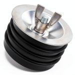 ZORZA 3 Inch Metal Test Plug with Galvanized Screw and Rubber Seal-0