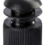 Polyethylene Flange Plug Cap 16mm Black Globe Scientific Pack 1000-0