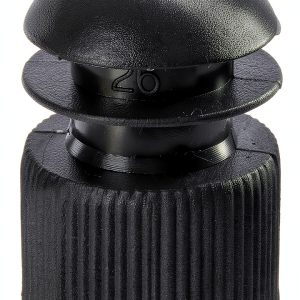 Polyethylene Flange Plug Cap 16mm Black Globe Scientific Pack 1000-0
