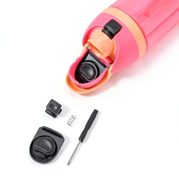 2pcs Stopper Replacement 2pcs Button for Owala FreeSip 19/24/32/40oz, BPA-Free Silicone Plug Gasket Top Lid Bottle Mouth Push Switch Top Cap Seal Accessories, with 2 Spring, Screwdriver-5