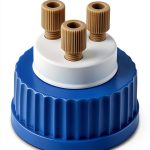 MUHWA Lab Safety 3 Port Cap with 1/4-28 Insert PEEK for 1/8" OD Tubing-0