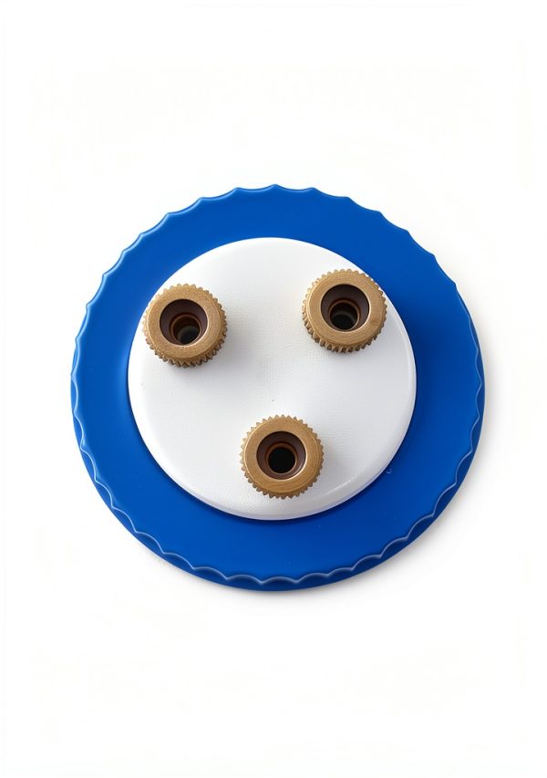 MUHWA Lab Safety 3 Port Cap with 1/4-28 Insert PEEK for 1/8" OD Tubing-1
