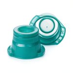 McKesson Snap Caps Polyethylene Green Lab Cap Plugs 12 13 16 mm-0