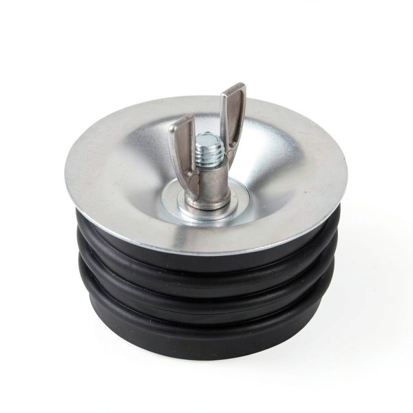 ZORZA 3 Inch Metal Test Plug with Galvanized Screw and Rubber Seal-4