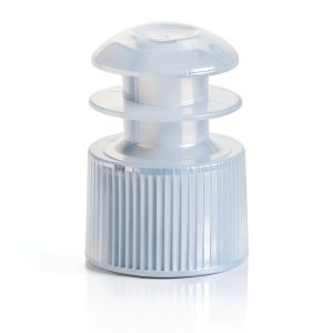 Polyethylene Flange Plug Cap 12mm Clear - Globe Scientific 1000 Pack-0