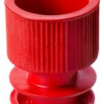 Polyethylene Flange Plug Cap Globe Scientific 12mm Red Pack of 1000-0