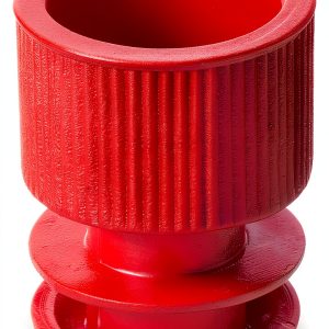 Polyethylene Flange Plug Cap Globe Scientific 12mm Red Pack of 1000-0