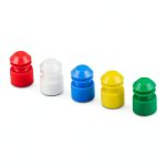 Globe Scientific 116152W Polyethylene Flange Plug Cap for Test Tubes, 16mm Size, White (Pack of 1000)-0